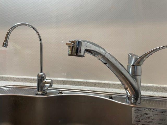 キッチンビルトイン浄水器専用水栓とシャワー水栓交換【福岡市城南区